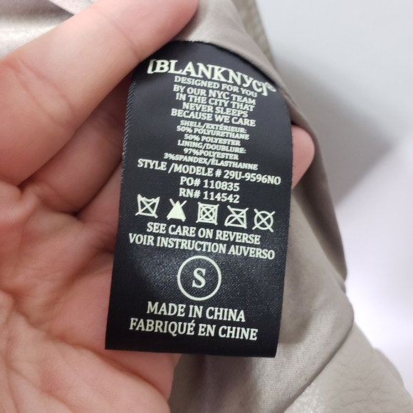 Blank NYC life changer vegan leather moto jacket - Picture 5 of 7